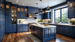 This is a picture for a blog about custom kitchen cabinets.